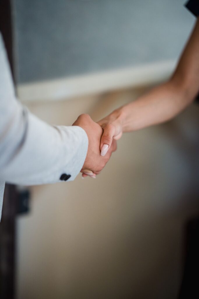 Handshake after meeting with a trusts lawyer reno for asset protection and estate planning